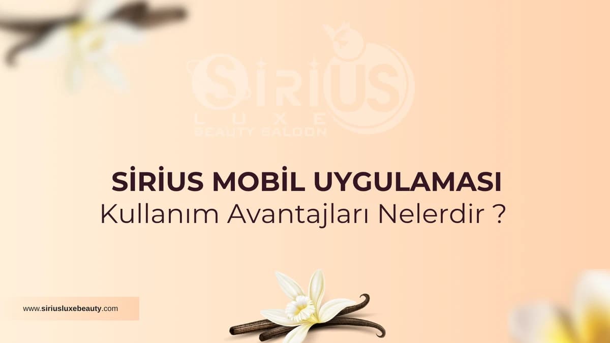 Sirius Luxe mobil uygulama ekranları